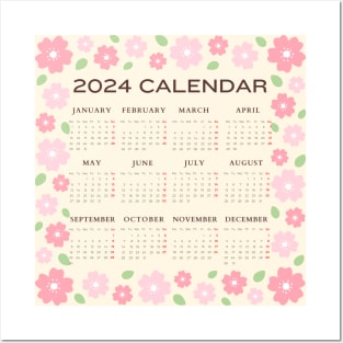 2024 sakura wall calendar Posters and Art